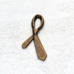Μεταλλική διακοσμητική γραβάτα σε bronze