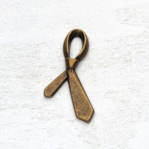 Μεταλλική διακοσμητική γραβάτα σε bronze