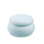 Γύψινη μπιζουτιέρα σε σχήμα macaron σε σιέλ χρώμα