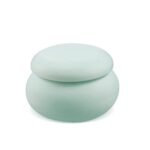 Γύψινη μπιζουτιέρα σε σχήμα macaron σε βεραμάν χρώμα