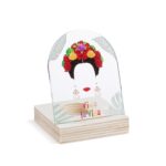 Ξύλινη βάση ρεσώ με plexiglass ένθετο Frida Kahlo