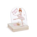Ξύλινη βάση ρεσώ με plexiglass ένθετο μπαλαρίνας dancing star