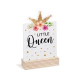 Ξύλινη βάση με κορώνα Little Queen