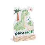 Ξύλινη βάση με τον Dino το δεινοσαυράκι