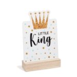 Ξύλινη βάση με κορώνα Little King