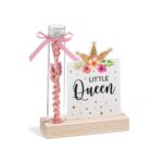 Ξύλινη βάση με κορώνα Little Queen