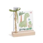 Ξύλινη βάση με τον Dino το δεινοσαυράκι