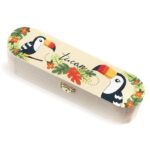 Ξύλινη κασετίνα με toucan
