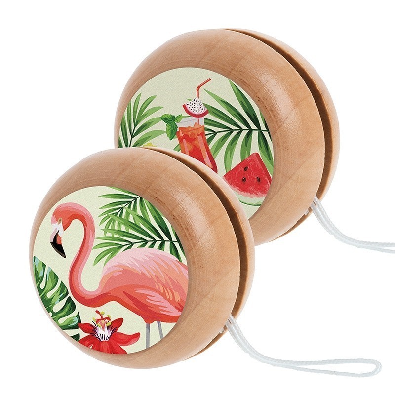 Ξύλινο_yo-yo_Flamingo Ξύλινο γιο-γιο με flamingo