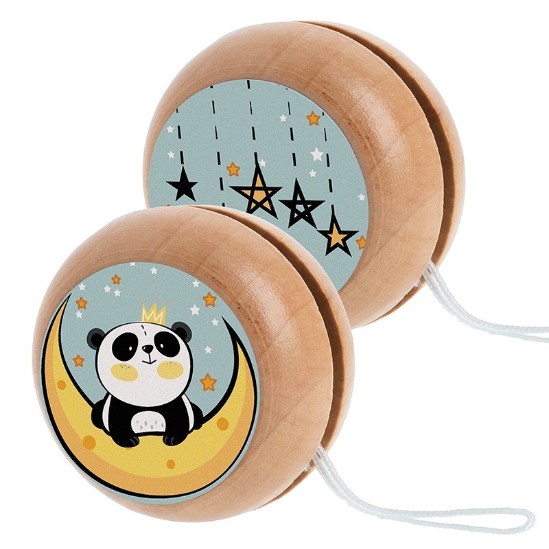 Ξύλινο_yo-yo_Panda Ξύλινο γιο-γιο με panda