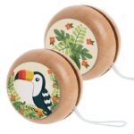 Ξύλινο γιο-γιο με toucan