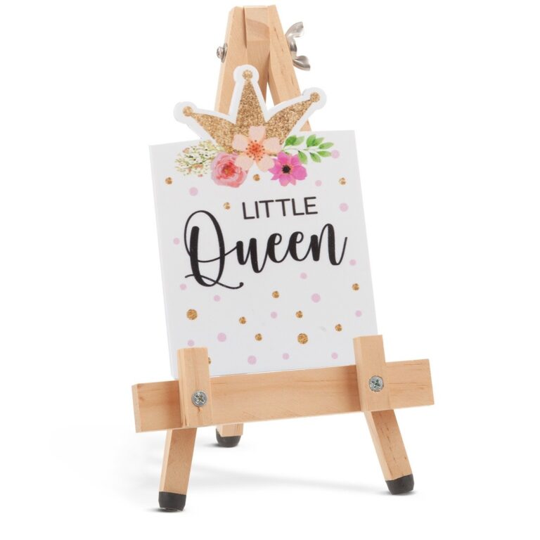 Ξύλινο καβαλέτο με κορώνα Little Queen