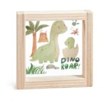 Ξύλινο καδράκι με το δεινοσαυράκι Dino