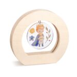 Ξύλινο οβάλ καδράκι με plexiglass, θέμα παραμυθένιος πρίγκιπας