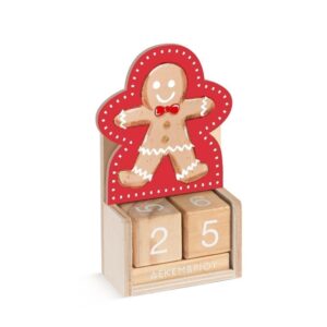 Ξύλινο ημερολόγιο με τον gingerbread