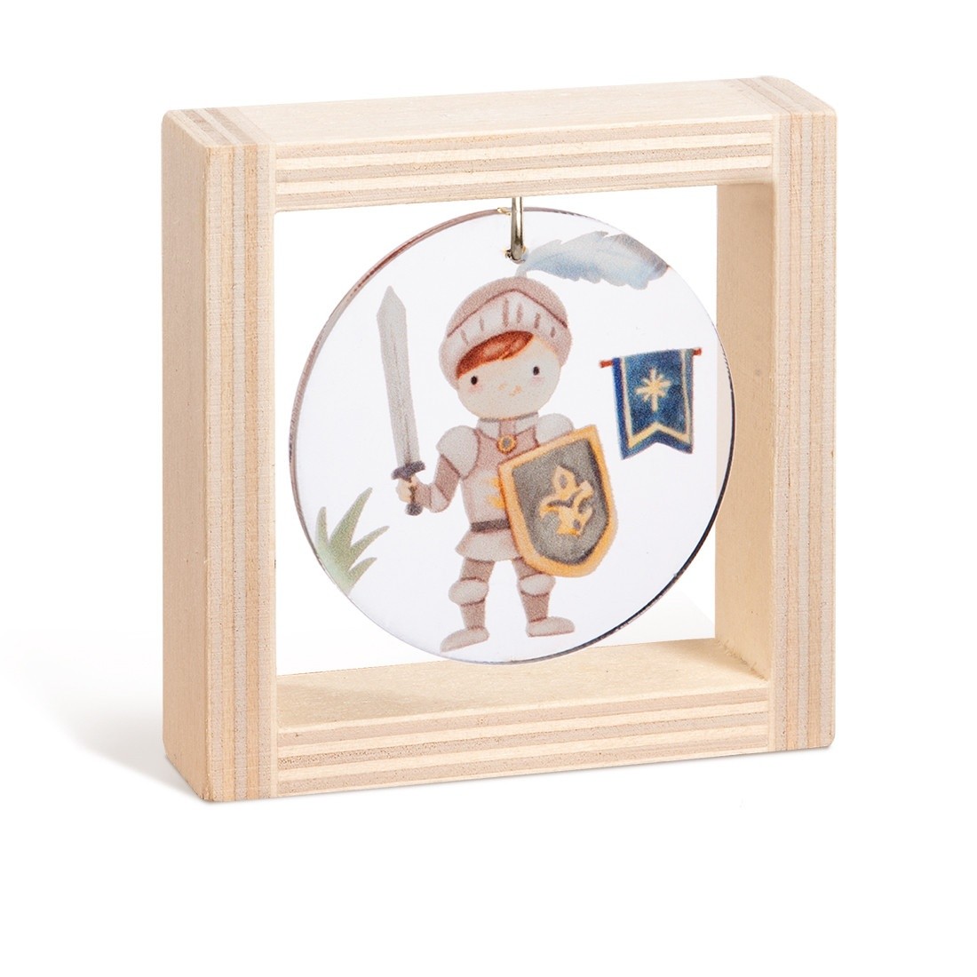 Ξύλινο_καδράκι_με_plexiglass Ξύλινο καδράκι με plexiglass, θέμα ιππότης παραμυθιού