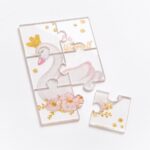 Plexiglass puzzle 6 κομματιών με τύπωμα κύκνου