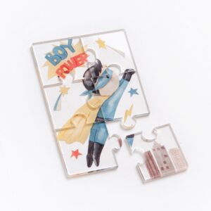 Plexiglass puzzle 6 κομματιών με τύπωμα Super Boy