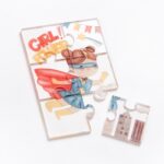 Plexiglass puzzle 6 κομματιών με τύπωμα Super Girl