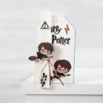 Πασχαλινή λαμπάδα με ξύλινη φιγούρα του Harry Potter