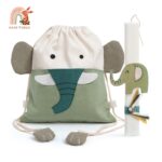 Πασχαλινό σετ δώρου με backpack και λαμπάδα ελεφαντάκι