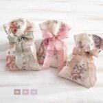 Υφασμάτινο πουγκί με floral σχέδιο