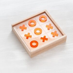 Τρίλιζα plexiglass με πορτοκαλί πούλια