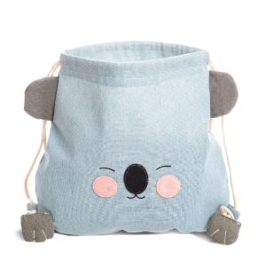 Παιδικό υφασμάτινο backpack με κοάλα, μπλε-γκρι χρώμα
