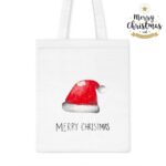 Υφασμάτινη τσάντα με τη φράση Merry Christmas