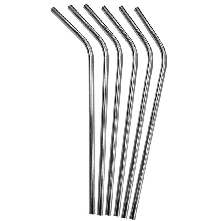 Καλαμάκι Stainless ασημί με κλίση