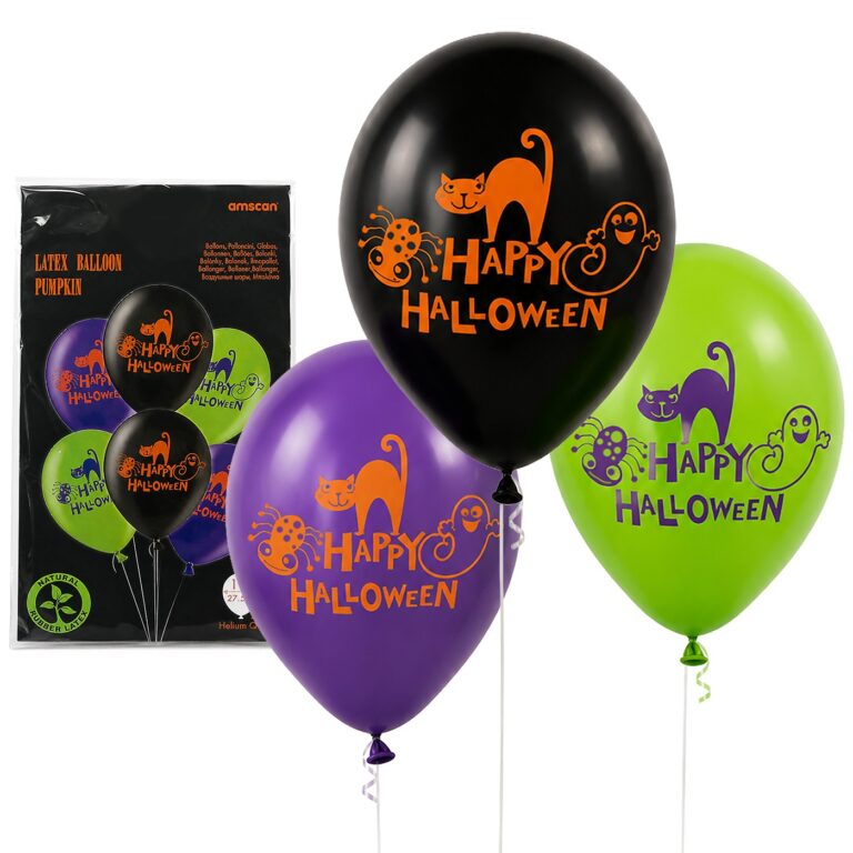 Σετ 6 μπαλόνια Halloween 27,5 εκ. 11"