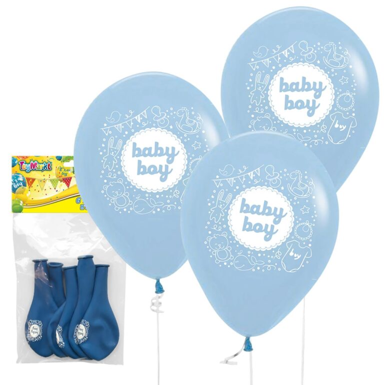 Μπαλλόνια 12" 6 τεμ. Baby boy
