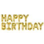 Φουσκωτό μεταλλιζέ Happy Birthday ύψος γραμμάτων 41 εκ. - Image 2